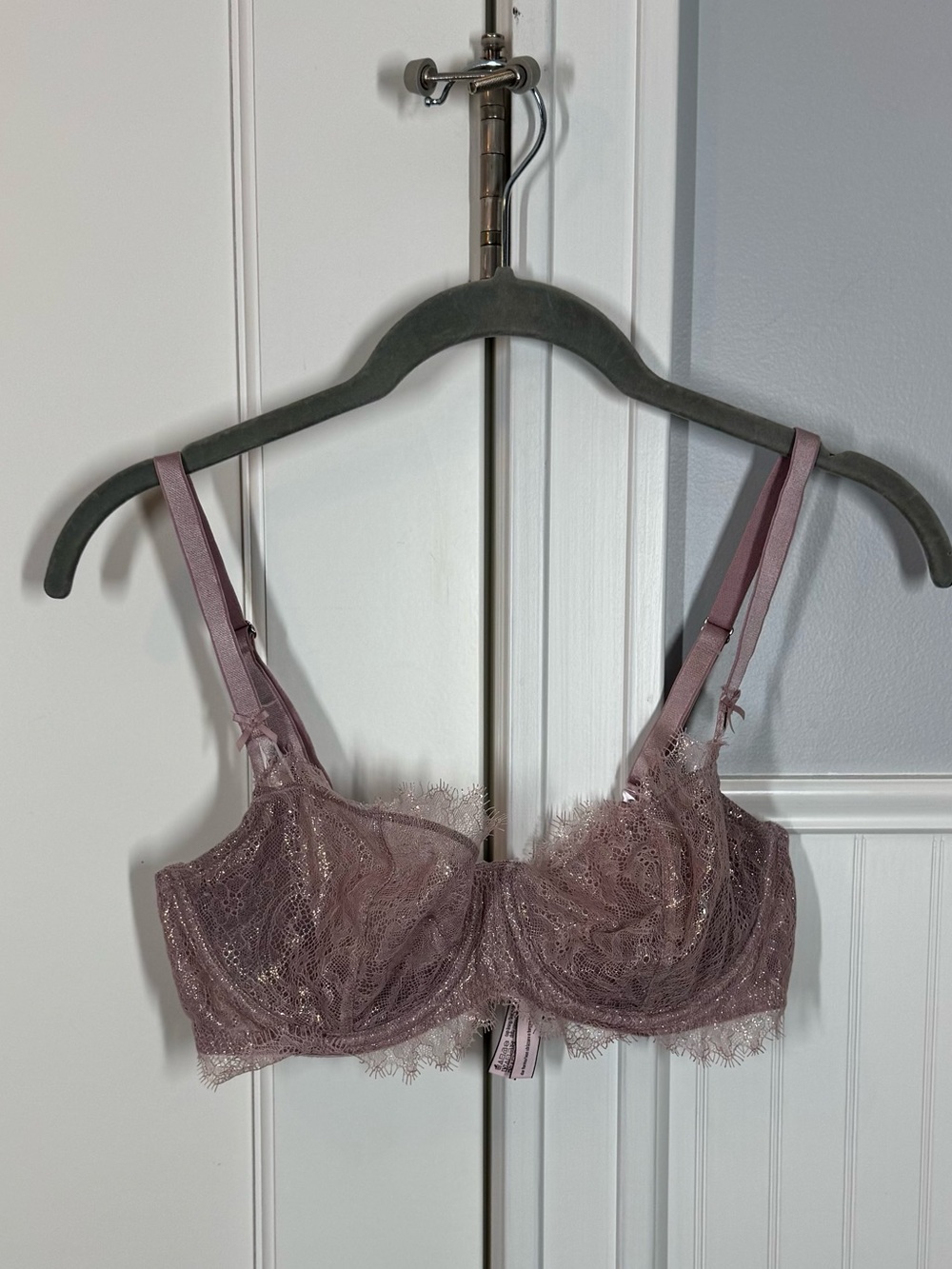 Victoria’s Secret Dream Angels Demi Bra size 34D sexy sheer lace boudoir play